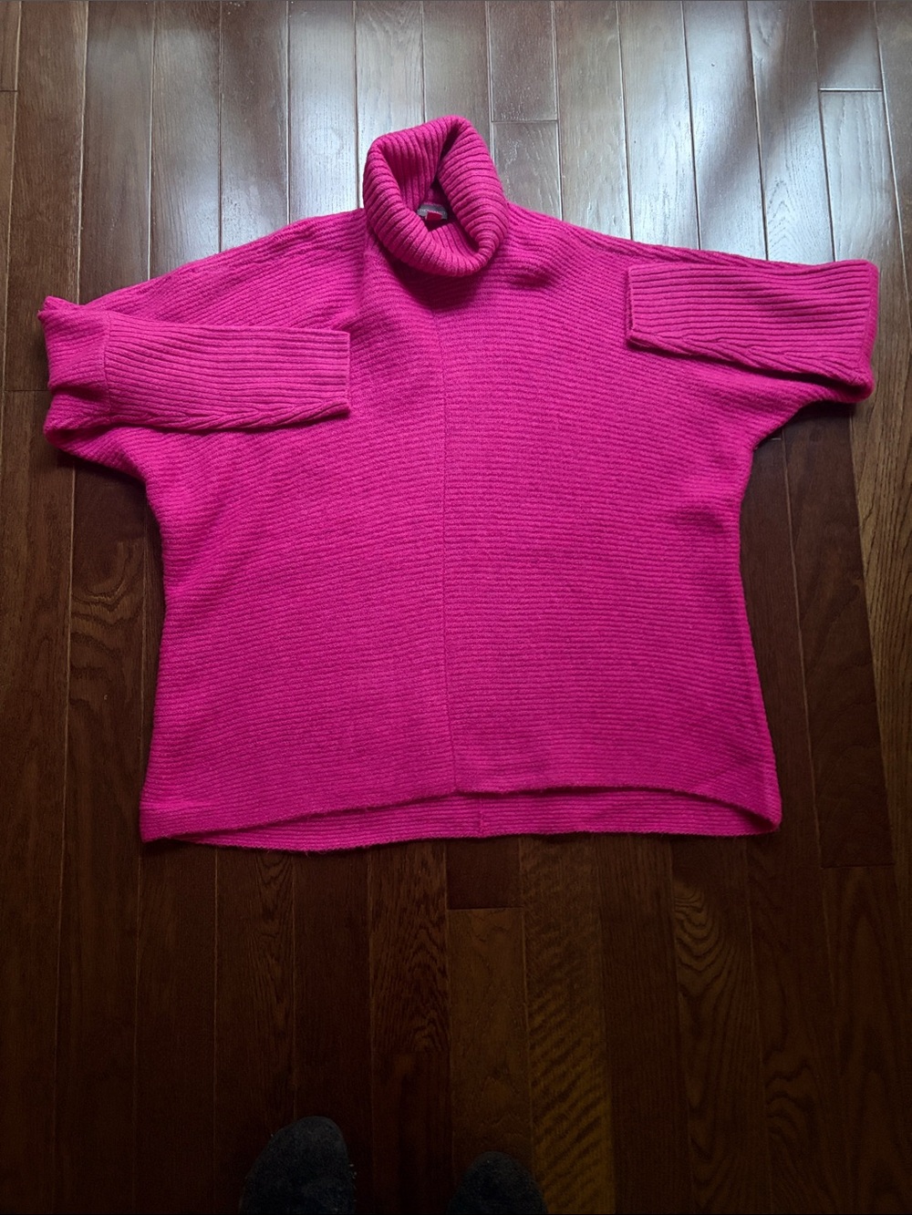 Vince Camuto Pink Turtleneck Super soft I Ribbed Knit Sweater- Sz S